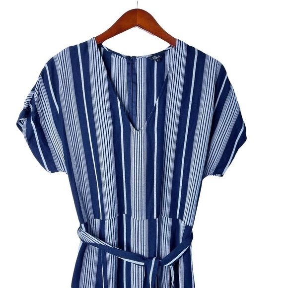 RAILS Striped Angela Wide Leg Jumpsuit in Navy Stripe Size Large - Picture 3 of 16